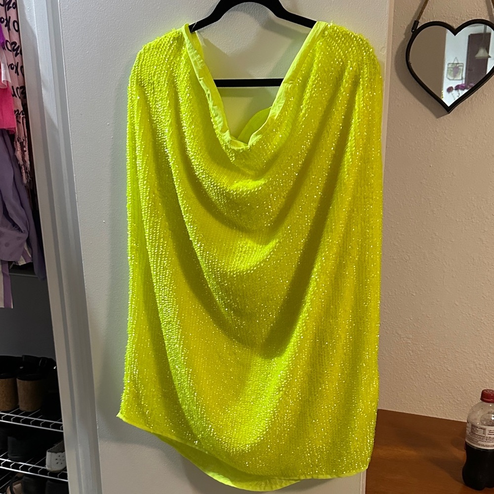 River Island Neon Yellow Plus Size Skirt